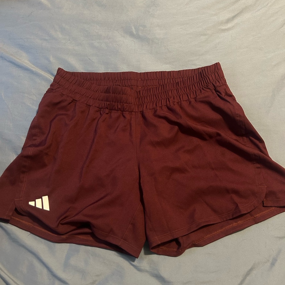 Adidas Women's Maroon Athletic Shorts